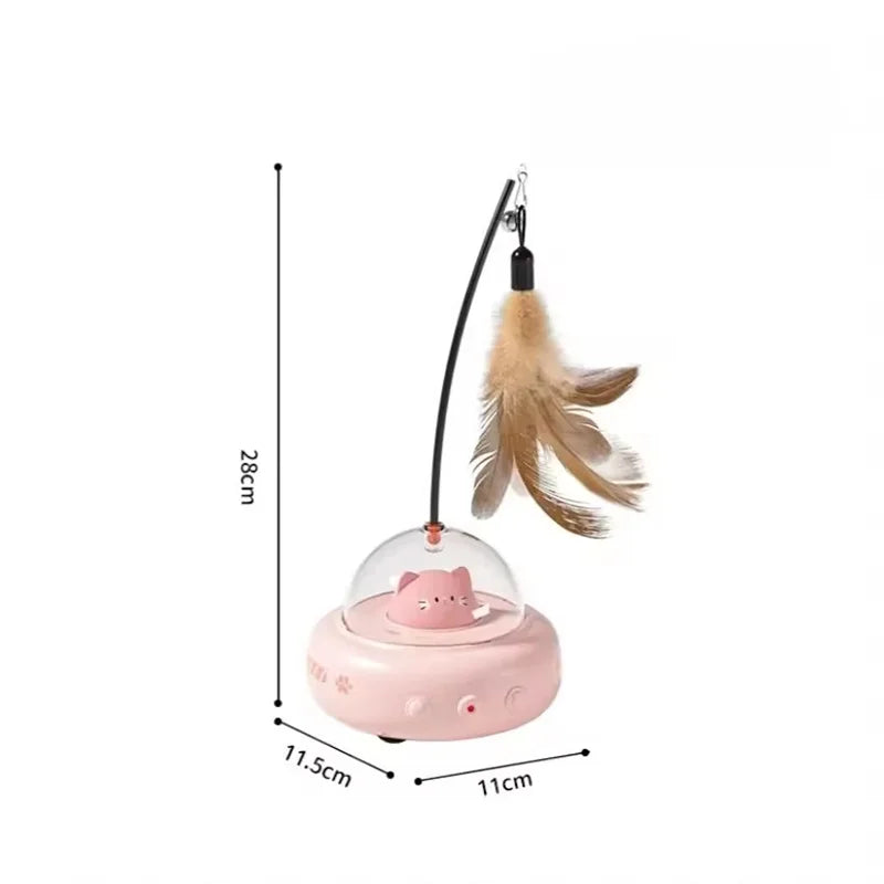 Smart Auto Cat Toy – Laser & Feather