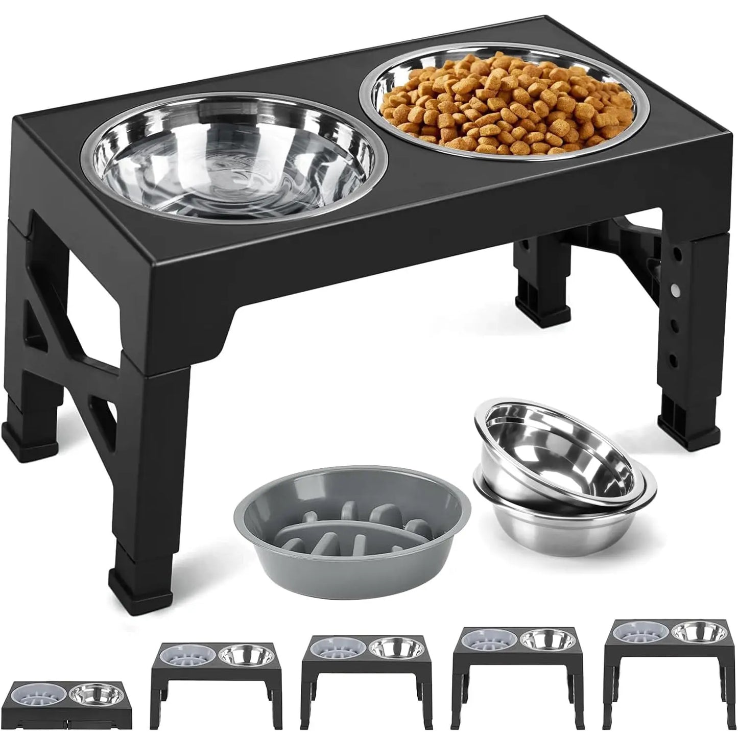 Adjustable Elevated Dog Feeder