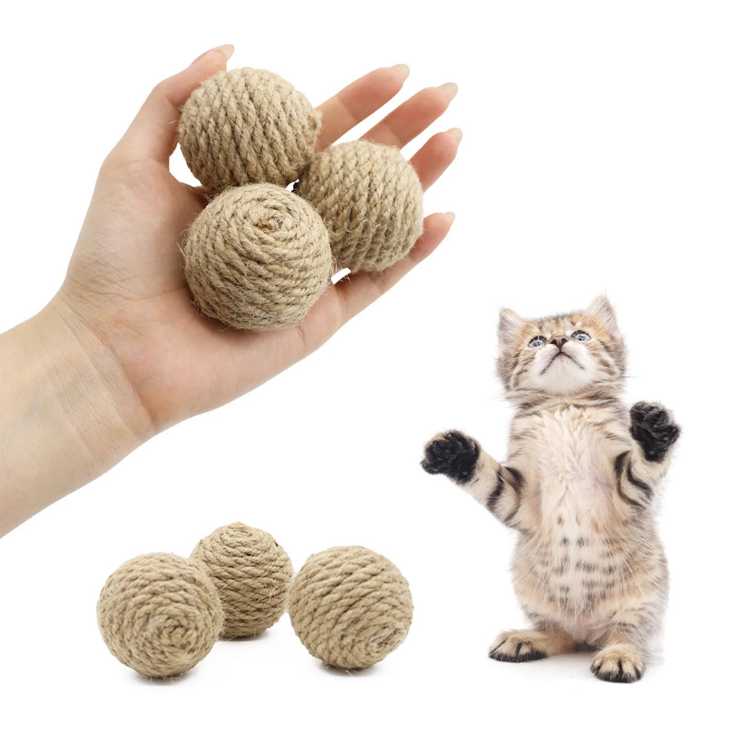 Natural Hemp Cat Toy Ball