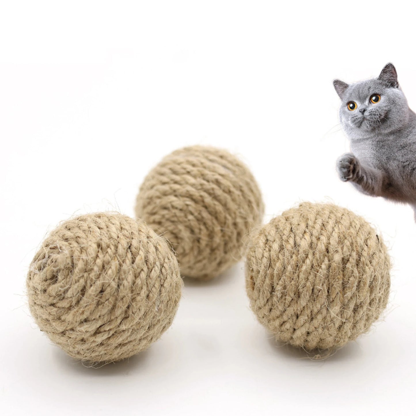 Natural Hemp Cat Toy Ball