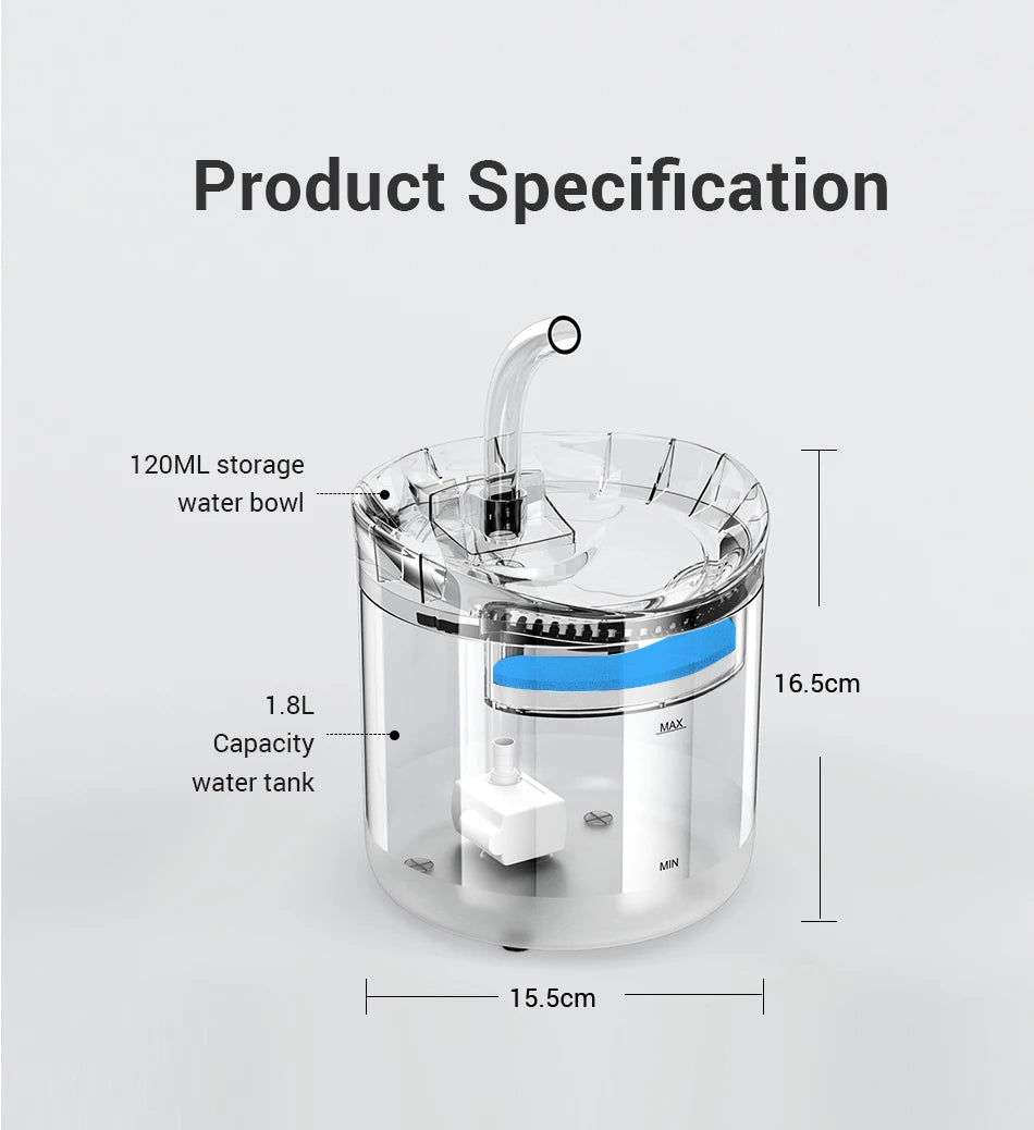 Smart Water Fountain 1.8L